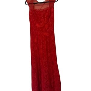 Victoria's Secret Vibrant Red Lace Top